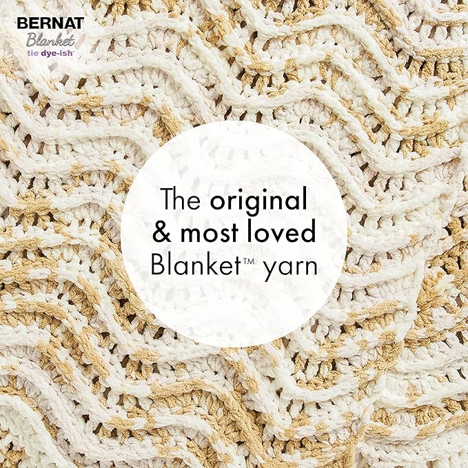 Bernat Blanket Tie Dye-Ish Moonlight Yarn - 2 Pack of 10.5oz/300g - Polyester - #6 Super Bulky - 220 Yards - Knitting & Crochet