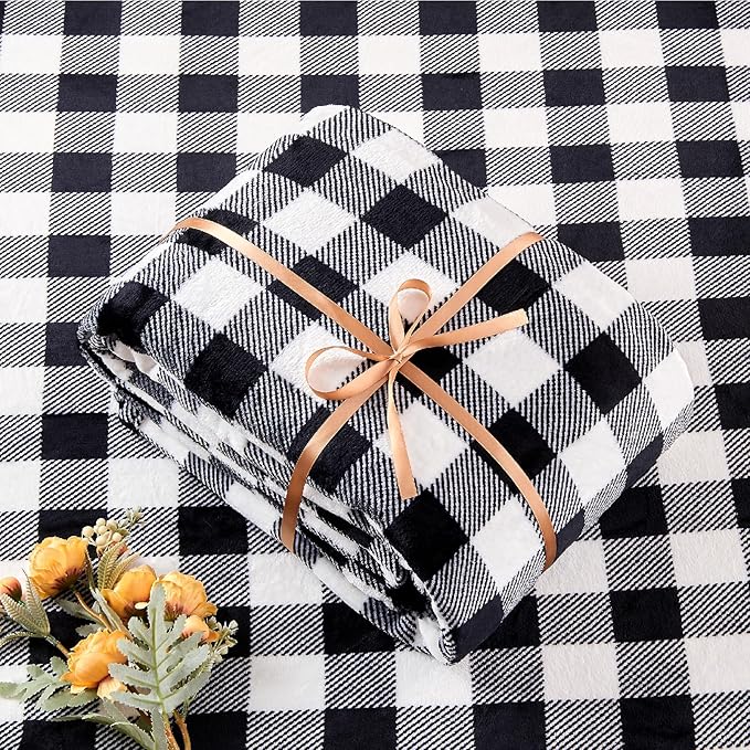 BEDELITE Fleece Sheets Queen Size Bed Set, Luxury Red and Black Plaid Winter Bedding Set, Super Soft & Warm Fuzzy Flannel-Like Sheets 4 Piece(Include Fitted Sheet, Flat Sheet, 2 Pillowcases)