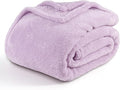 Berkshire Blanket Classic Extra-Fluffy™ Plush Blanket Twin Size, Soft Fuzzy Fluffy Long Hair Blanket for Couch Sofa Bed, Pastel Lilac Purple, 60x92 Inches
