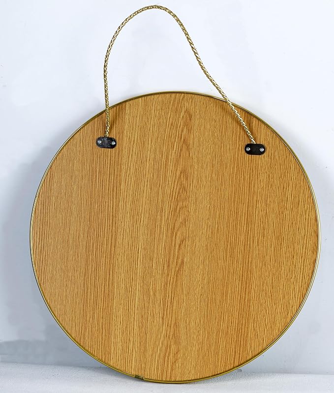 11.8-inch Small Round Wall Mirror, Gold Bathroom Mirror