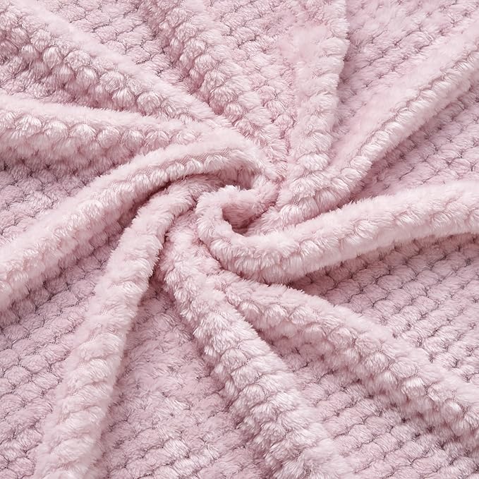 CREVENT 2Pcs 30''X40'' Cute Cozy Fluffy Warm Baby Blankets for Infants Toddlers' Bedding Crib Cot Stroller - Grey Cloud + Giraffe