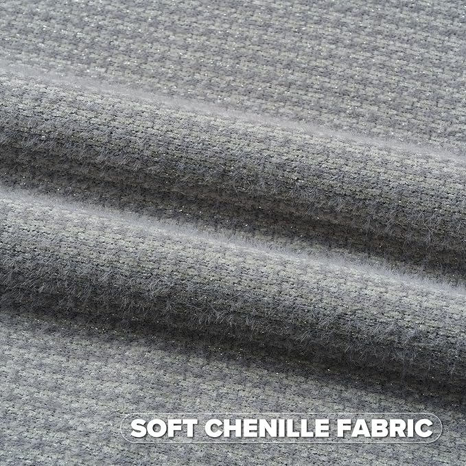 FUTEI Light Grey Decorative Throw Pillow Covers 22x22 Inch Set of 2,Soft Houndstooth Gingham Textured Cushion Case,Modern Home Decor for Couch Bed Living Room