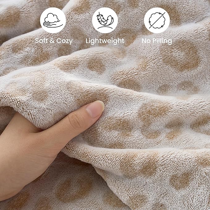Joiedomi Throw Blanket for Couch, Soft Fleece Blankets Gifts for Women Mom Girls, 280GSM Cozy Cute Soft Throw Home Room Decor Aesthetic Gifts 50x60 Inches