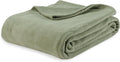 Berkshire Blanket Microfleece Twin Size Bed Blanket Dark Sage Green,Lightweight Soft Breathable Plush Micro Fleece Blanket for Bed Couch Sofa,60x92 Inches