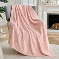 Joiedomi Throw Blanket for Couch, Soft Pink Fleece Blankets Gifts for Women Mom Girls, 280GSM Cozy Cute Soft Throw Home Room Decor Aesthetic Gifts 50x60 Inches
