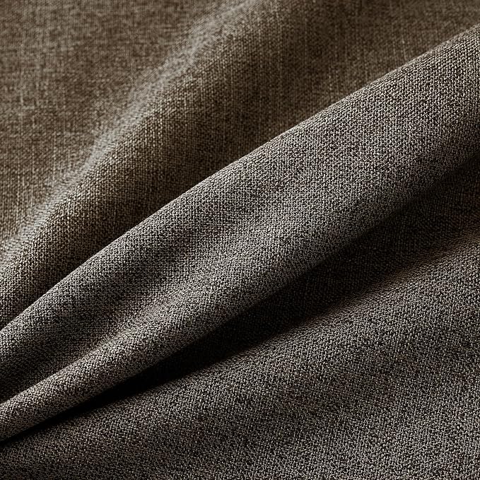 MIULEE Pack of 2 Decorative Linen Burlap Pillow Covers Farmhouse Boho Accent Euro Pillowcases Home Decor for Couch Sofa Bedroom Living Room 24x24 Inch Dark Brown