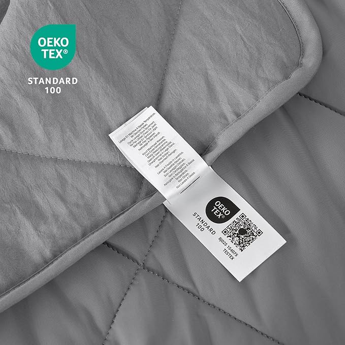 Cozy Bliss Cooling Blanket for Hot Sleepers Queen Size, Q-Max 0.45 Cooling Comfort, Cold Blankets for Night Sweats Sleeping, Ultra-Cool Lightweight Breathable Blanket for Bed, Glacial Grey