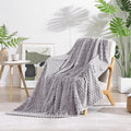 Monbix Cloud Grey Fleece Throw Blanket for Couch- Room Decor Soft Cozy Blankets for Women, Lightweight Fleece Flannel Bed Blanket Suitable for All Seasons(50"×60",Cloud Grey)
