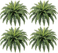 Fake Ferns, 35IN Realistic Fake Bush Plants, 4 Faux Ferns with 39 Fronds for Outdoors Garden Planter Porch Entrance Home Decor