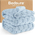 Bedsure GentleSoft King Size Blanket for Bed - Super Soft Cozy Blankets for Women Men Girls, Large Fuzzy Fleece Throw for Bedroom Decor, Light Blue,108x90 Inches