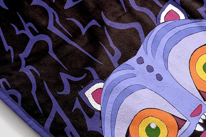 Jay Franco Kids Plush Throw Blanket – Ultra Soft Cozy Plush Fleece for Bed, Couch, Sofa, Home Décor, Official Licensed Derpy, Black - Kpop Demon Hunters, 40x50 - Travel Blanket