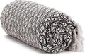 Americanflat 50x60 Throw Blanket - Soft and Breathable Cotton Throw Blanket for Couch, Bed, Chair - Decorative Blankets Perfect for Home, Office, or Outdoor Use - Black and Cream Mini Diamond Design