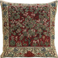 C Charlotte Home Furnishings Inc Tree of Life Red Belgian Cushion Cover - 16 in. x 16 in. Cotton/Viscose/Polyester by William Morris