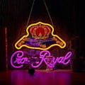 Neon Sign for Wall Décor Crown Art Neon Light Whiskey LED Signs with Dimmer for Man Cave Beer Bar Decor(17x13inch)