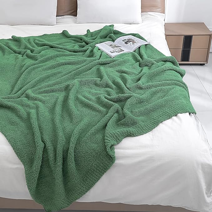 bearberry Super Soft Fluffy Throw Blanket Lightweight Cozy Warm Bed Blankets for Couch Bed Sofa All Season (Avocado Green, 60”x80”)