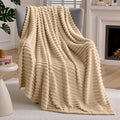 Joiedomi Throw Blanket for Couch, Soft & Warm Brown Fleece Blankets Gifts for Women Mom, Cozy Cute Soft Throw 50x70 Inches