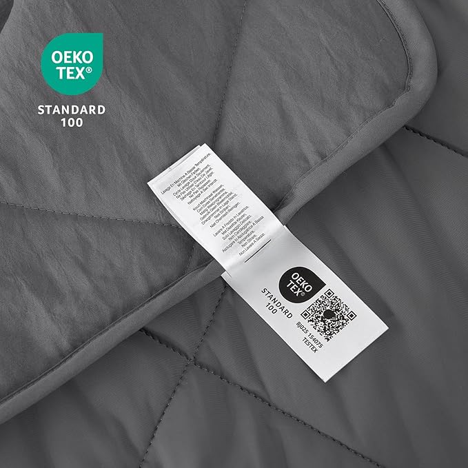 Cozy Bliss Cooling Blanket for Hot Sleepers Queen Size, Q-Max 0.45 Cooling Comfort, Cold Blankets for Night Sweats Sleeping, Ultra-Cool Lightweight Breathable Summer Blanket for Bed, Charcoal Grey