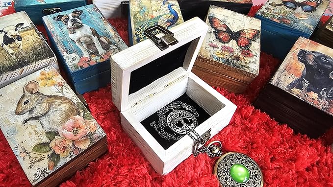 RK Collections Black and White Cow Trinket Box Small Jewelry Keepsake Box | Storage Box for Girls Women | Gift Idea, Animal Lover Ornaments for Home Décor (4 x 2.75)