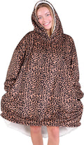Bare Home Wearable Blanket Hoodie - Soft Plush Sherpa - Warm and Cozy - Oversized Wearable Blanket - Adult & Kid Sizes