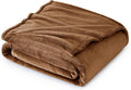Bedsure GentleSoft Orange Throw Blanket for Couch - 300GSM Soft Cozy Fleece Blankets for Home Decor Gifts, 50x60 Inches