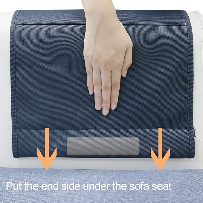 MDSTOP 5 Pockets Remote Control Holder, Magazine Rack, Space Saver Organizer, Draped Over Sofa, Couch, Recliner Armrest