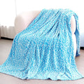 Blue Throw Blanket for Bed - Cheetah Print Blanket Soft Fuzzy Fleece Leopard Blankets for Sofa Couch Home Decor - Blue Birthday Gifts for Women Girls Kids