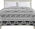Elegant Comfort Ultra Soft Print Flannel Fleece Bed Blanket, Cozy-Fuzzy Lightweight Bedspread Coverlet, All Season Decorative Blanket for Couch, Sofa, Striped Design, Queen Size, Odelia