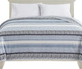 Elegant Comfort Ultra Soft Print Flannel Fleece Bed Blanket, Cozy-Fuzzy Lightweight Bedspread Coverlet, All Season Decorative Blanket for Couch, Sofa, Striped Design,Queen Size, Anissa