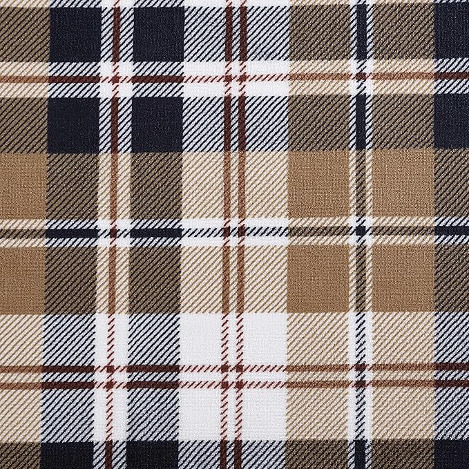Eddie Bauer - Throw Blanket, Ultra-Soft & Reversible Plush Bedding, Throw Blanket for Couch & Bed (Trailhead Plaid Beige, 60" x 70")