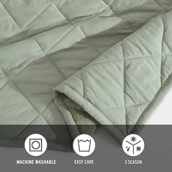 Eddie Bauer - King Size Blanket, Soft & Reversible Plush Bed Blanket, Brushed for Extra Softness with a Plush Smooth Texture, Throw Blanket for Couch or Bed (Classic Solid Green)