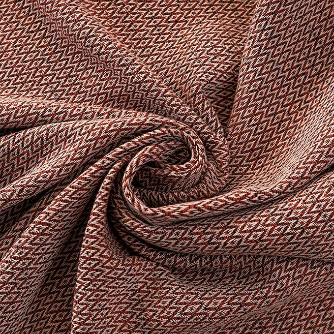 Premium Cotton Boho Blanket |50”x60”| Burnt Orange fall Throw Blankets For Bed Sofa Couch Outdoor Farmhouse Turkish Throws And Blankets For Sofa Bedroom Picnic Blankets yoga blanket
