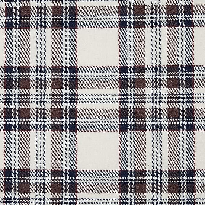 Eddie Bauer - Blanket, Soft Reversible Sherpa & Brushed Fleece Bedding, Perfect for Lounging, Dorm Essentials (Edgewood Plaid Khaki)